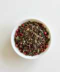 Our Tulsi Chai Rooibos is a warming herbal tea blend that combines earthy rooibos with aromatic tulsi, peppercorns, and fragrant cardamom. This naturally caffeine-free infusion offers a smooth, slightly sweet base with gentle spice and herbal complexity. Perfect for a comforting cup any time of day, it delivers the cozy character of chai with a soothing herbal twist.