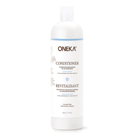 Oneka's refillable, all-natural conditioner is perfect for daily use and protects, nourishes and repairs the hair.