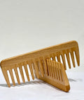 Keep all your knots and tangles away with this beautiful, naturally made wide tooth hair comb. These eco-friendly and plastic free combs are very gentle on your hair and scalp and will not create static in your hair or scratch your scalp.
