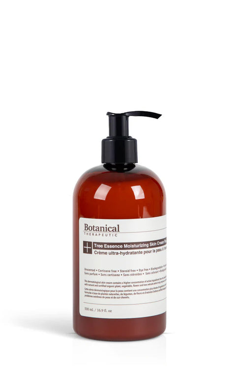 Botanic Therapeutic Tree Essence Skin Cream Plus is an unscented, daily moisturizing, skin cream specifically formulated (with a higher concentration of moisturizing oils and extracts) for extra dry skin to help alleviate your skin and scalp problems.