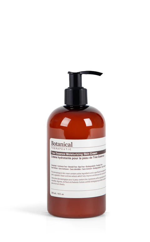 Botanic Therapeutic Tree Essence Skin Cream uses Pacific Northwest botanical tree and plant extracts to alleviate skin and scalp conditions without the use of harmful synthetics. This unscented, daily hydrating and moisturizing skin cream has been specifically developed to help improve the condition of your skin and scalp.
