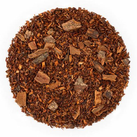 Chai Rooibos is a naturally caffeine-free blend of organic rooibos, cardamom, and cloves. Lightly spiced and gently warming, it brews a smooth, comforting cup that’s perfect for afternoon or evening sipping. Simple and balanced, this minimalist chai lets the natural flavors shine.