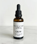 Grow is our scalp treatment oil designed for those struggling with hair loss, or those just hoping to improve the longevity and vitality of their hair.