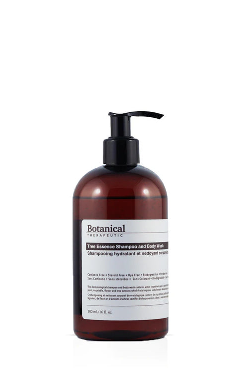 This Botanic Therapeutic Tree Essence Moisturizing Shampoo & Body Wash is complimented with the scented red cedar oils, this highly botanical infused moisturizing shampoo and body wash formulated with targeted blend of certified organic plant, vegetable, flower, and tree extracts to alleviate skin and scalp problems.