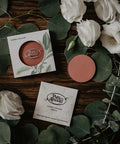 These Pure Anada Cheek Powders are silky, blendable pressed mineral powders designed to add natural-looking colour, warmth, definition, and radiance to the complexion.