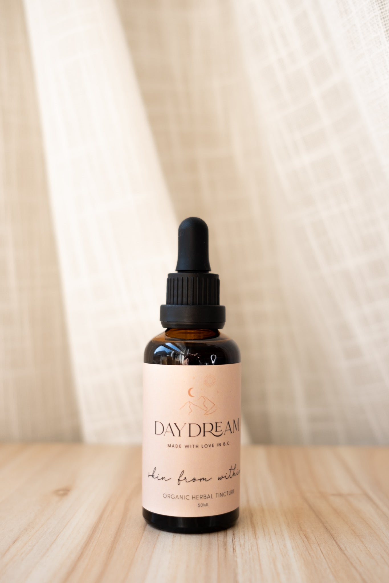 Our Skin from Within herbal tincture has been created to help you naturally achieve glowing, clear skin from the inside out.  This unique formula is meticulously crafted with a blend of herbs that transform your skin from within, delivering unparalleled results that will leave your skin feeling healthy and radiant. 